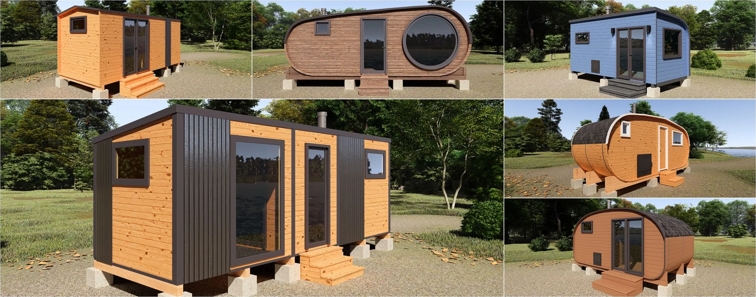 Бани-бочки на любой вкус и цвет!